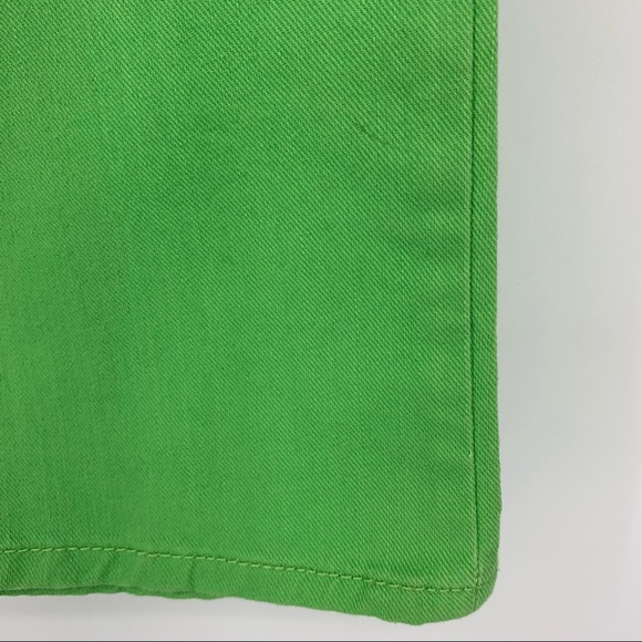 Talbots Capri Pant Signature Flare Crop Green Jean - Picture 7 of 12